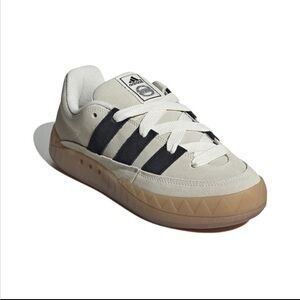 Adidas Adimatic Shoes in Off White, Core Black, and Gum